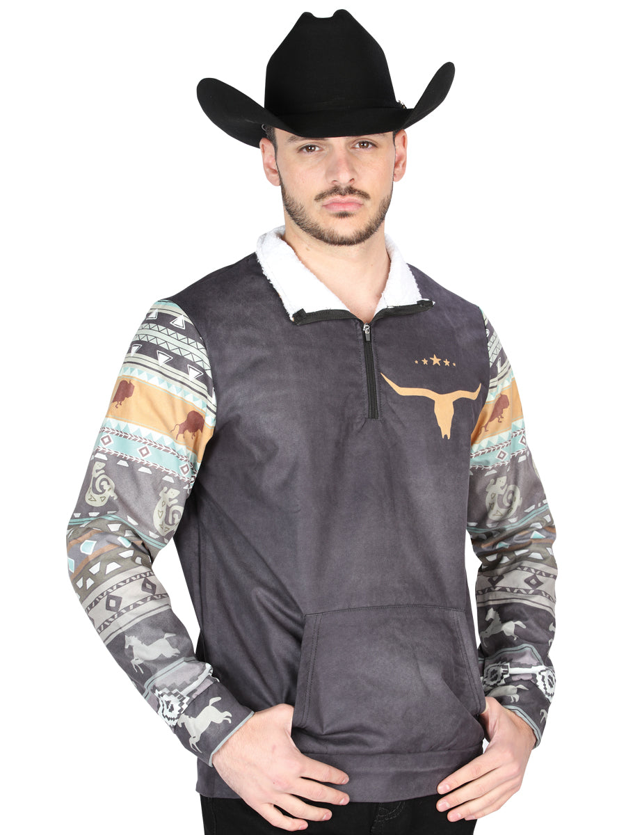 El General Chaqueta Western Wear Syg Tela Negra