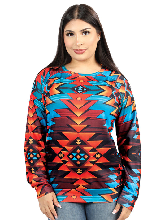 Camisa Vaquera de Mujer El General Western Wear SYG-1904 Manga Larga en Tela Color Verde 702071