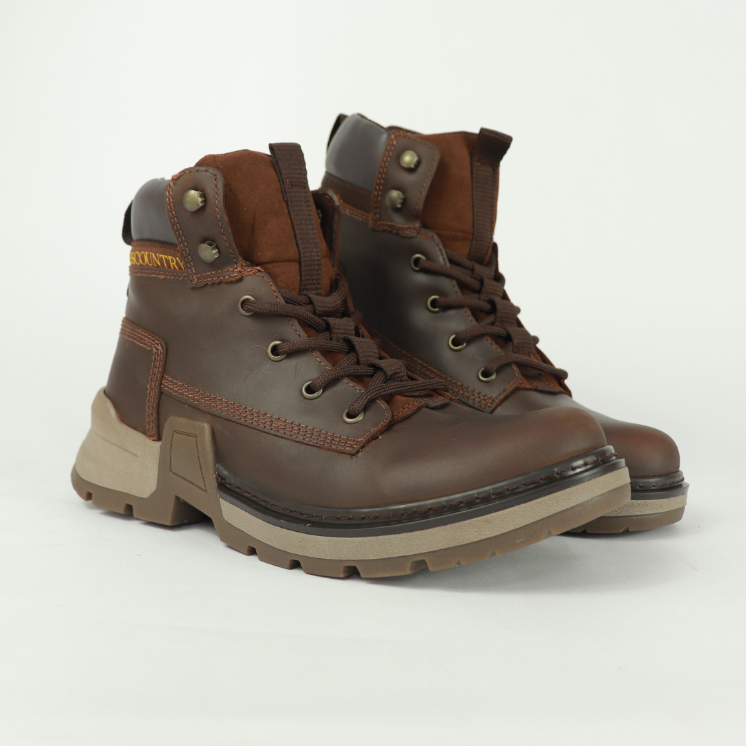 Bota Outdoor Crosscountry Piel Crazy para Hombre - Modelo 2864
